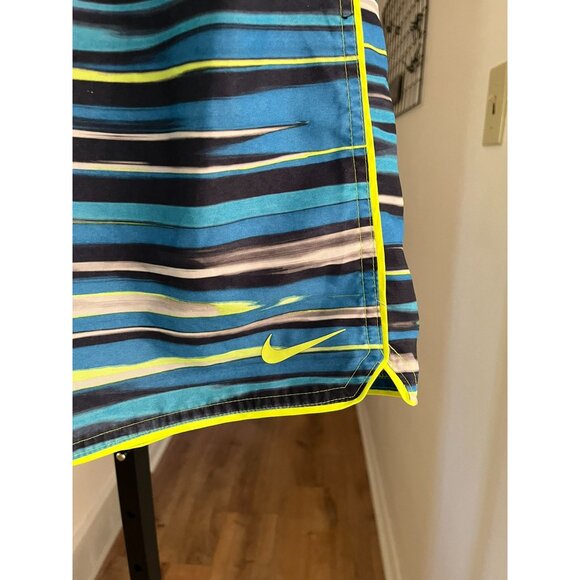 EUC Nike Original Men's Oxidized Stripe Breaker Swim Trunks - Picture 3 of 6